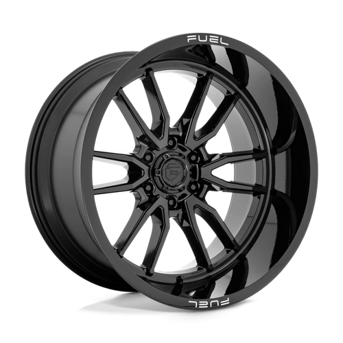 22x12 fuel off-road d760 clash gloss black wheel 6x5.5 bolt pattern 44mm offset