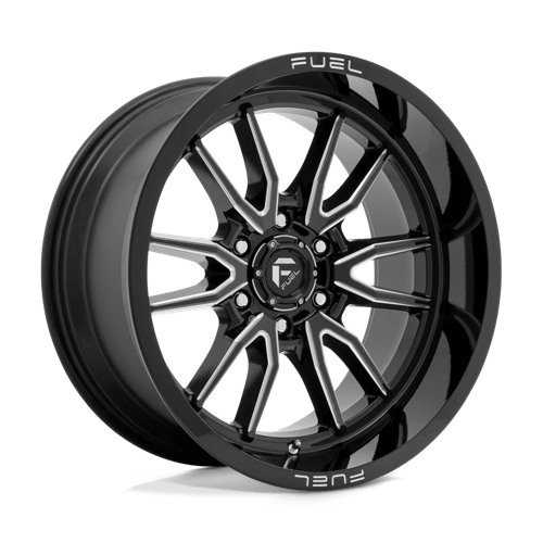 20x9 fuel off-road d761 clash gloss black milled wheel 6x5.5 bolt pattern 1mm offset