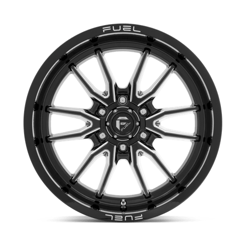 17x9 fuel off-road d761 clash gloss black milled wheel 6x5.5 bolt pattern 1mm offset