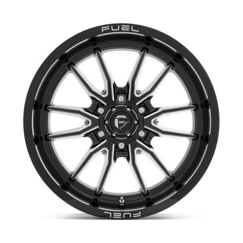 20x9 fuel off-road d761 clash gloss black milled wheel 6x5.5 bolt pattern 1mm offset