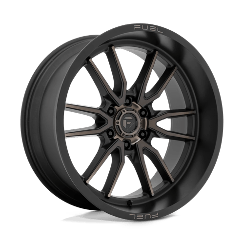 22x10 fuel off-road d762 clash matte black double dark tint wheel 6x5.5 bolt pattern 18mm offset