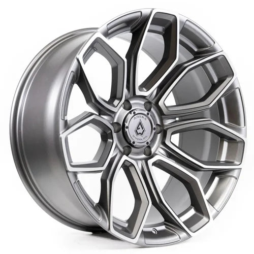 20x10 arena wheel a116 cobra texture gun metal machine clear coat wheel 6x5.5 bolt pattern 18mm offset