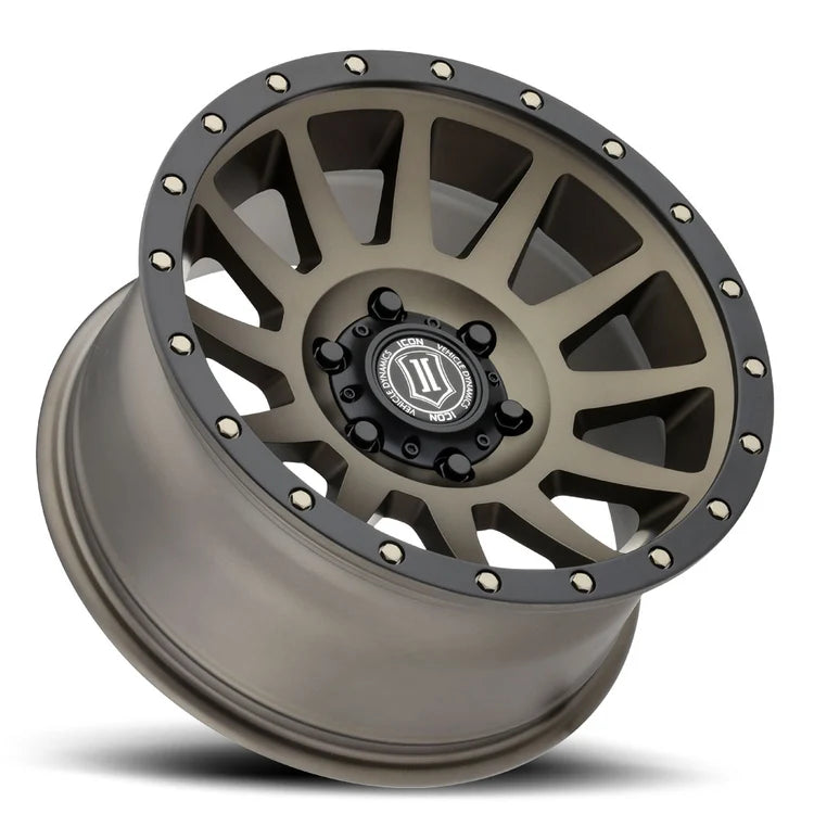 18x9 Icon Alloys Compression Bronze Wheel 6x5.5 Bolt Pattern 25mm Offset