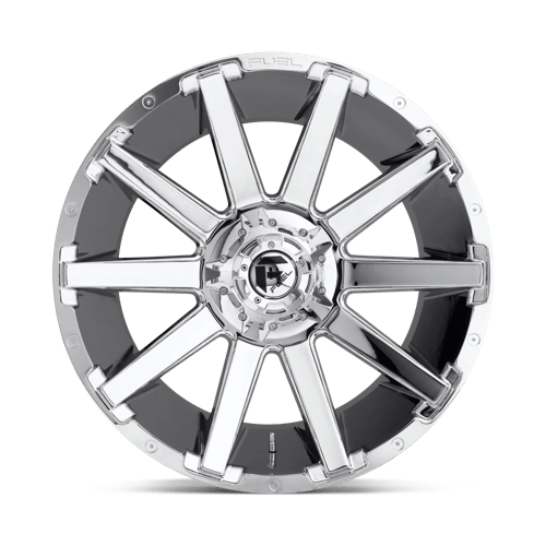 20x9 fuel off-road d614 contra chrome wheel 6x5.5 bolt pattern 20mm offset