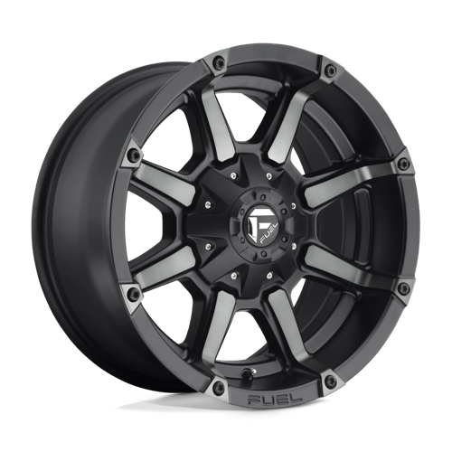 18x9 fuel off-road d556 coupler matte black double dark tint wheel 6x5.5 bolt pattern 1mm offset