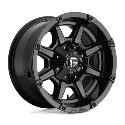 17x9 fuel off-road d575 coupler gloss black wheel 6x5.5 bolt pattern 12mm offset