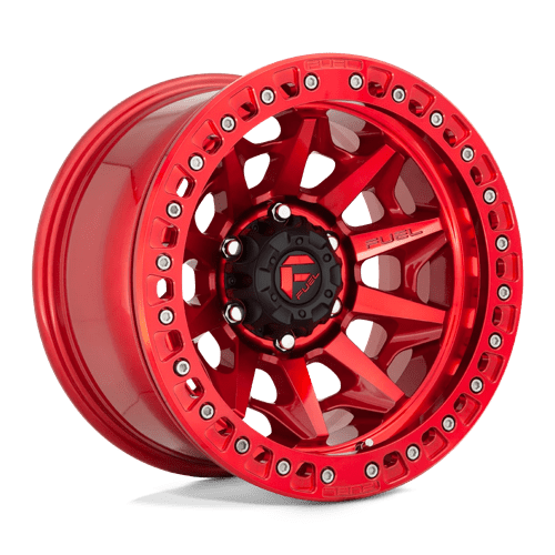 17x9 fuel off-road d113 covert candy red beadlock wheel 6x5.5 bolt pattern 15mm offset