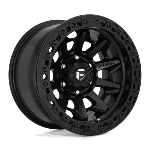 17x9 fuel off-road d114 covert matte black beadlock wheel 6x5.5 bolt pattern 15mm offset