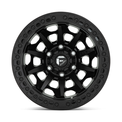 17x9 fuel off-road d114 covert matte black beadlock wheel 6x5.5 bolt pattern 15mm offset