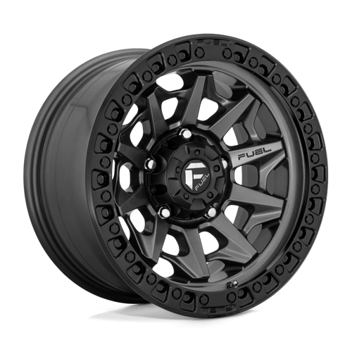 17x8 5 fuel off-road d716 covert matte gunmetal black bead ring wheel 6x5.5 bolt pattern 14mm offset