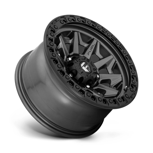17x9 fuel off-road d716 covert matte gunmetal black bead ring wheel 6x5.5 bolt pattern 1mm offset