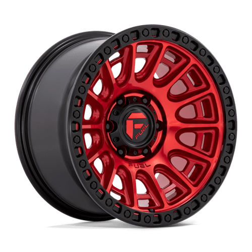 17x9 fuel off-road d834 cycle candy red w black ring wheel 6x5.5 bolt pattern 12mm offset