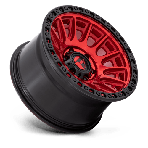 17x9 fuel off-road d834 cycle candy red w black ring wheel 6x5.5 bolt pattern 1mm offset