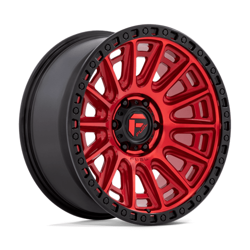 20x9 fuel off-road d834 cycle candy red w black ring wheel 6x5.5 bolt pattern 1mm offset