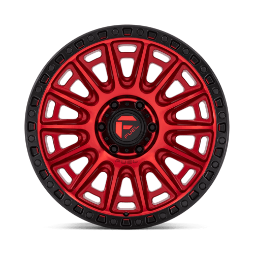 20x9 fuel off-road d834 cycle candy red w black ring wheel 6x5.5 bolt pattern 1mm offset