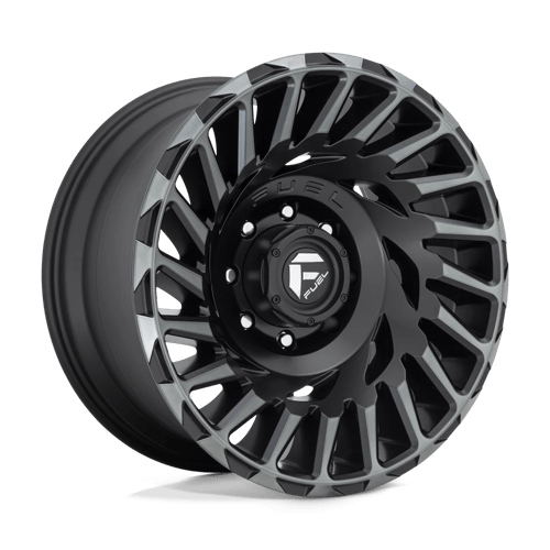 18x9 fuel off-road d683 cyclone matte mach double dark tint wheel 6x5.5 bolt pattern 12mm offset