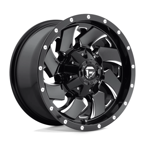 17x9 fuel off-road d574 cleaver gloss black milled wheel 6x5.5 bolt pattern 1mm offset