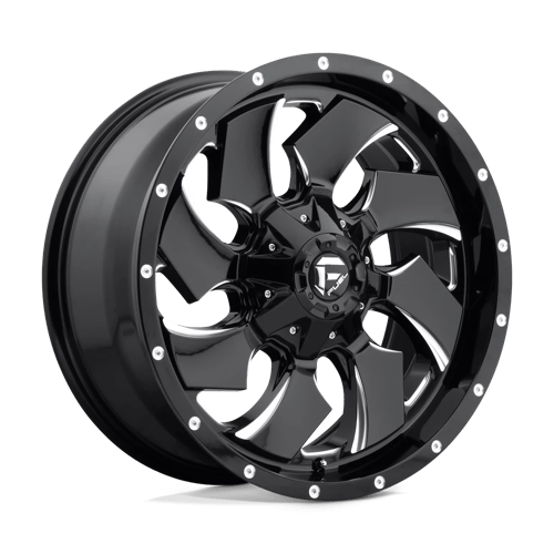 20x9 fuel off-road d574 cleaver gloss black milled wheel 6x5.5 bolt pattern 20mm offset