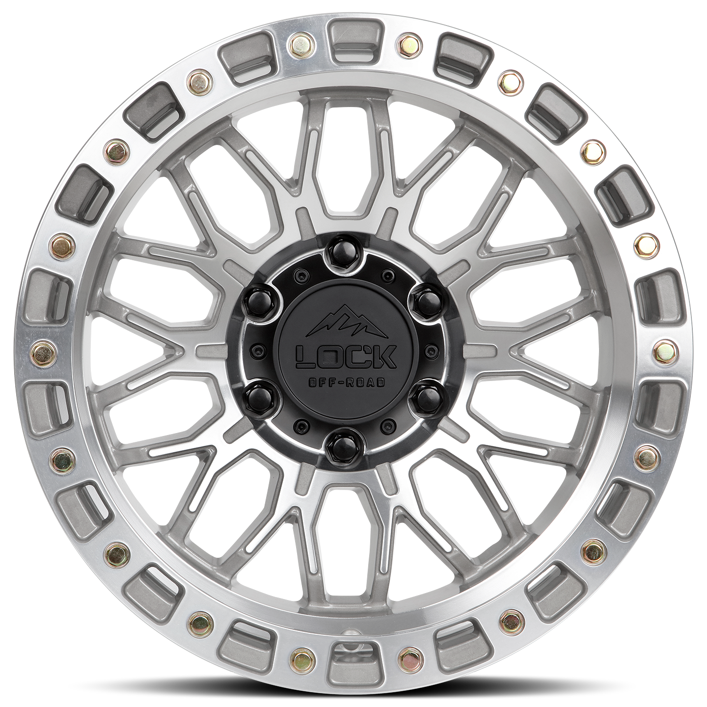 20x9 lock off-road combat machined clear coat wheel 6x5.5 bolt pattern 0mm offset