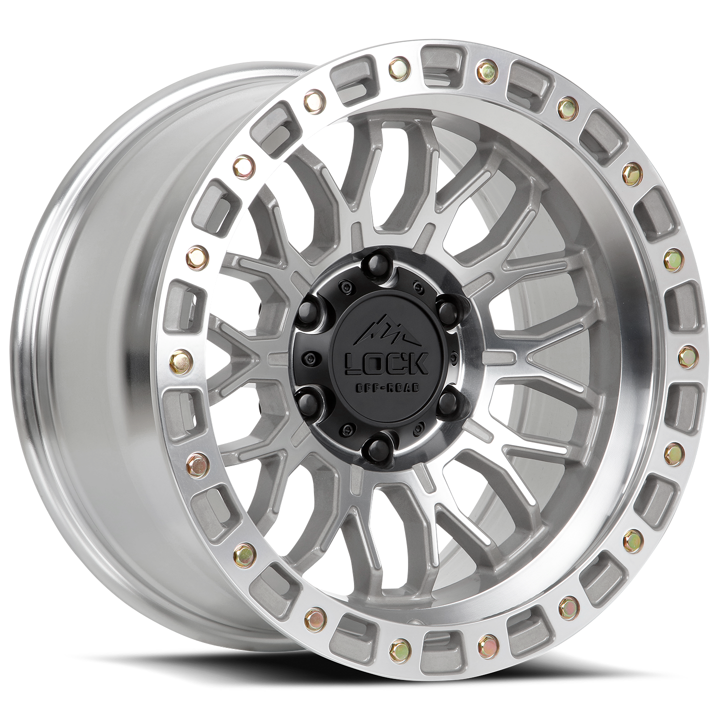 20x9 lock off-road combat machined clear coat wheel 6x5.5 bolt pattern 0mm offset