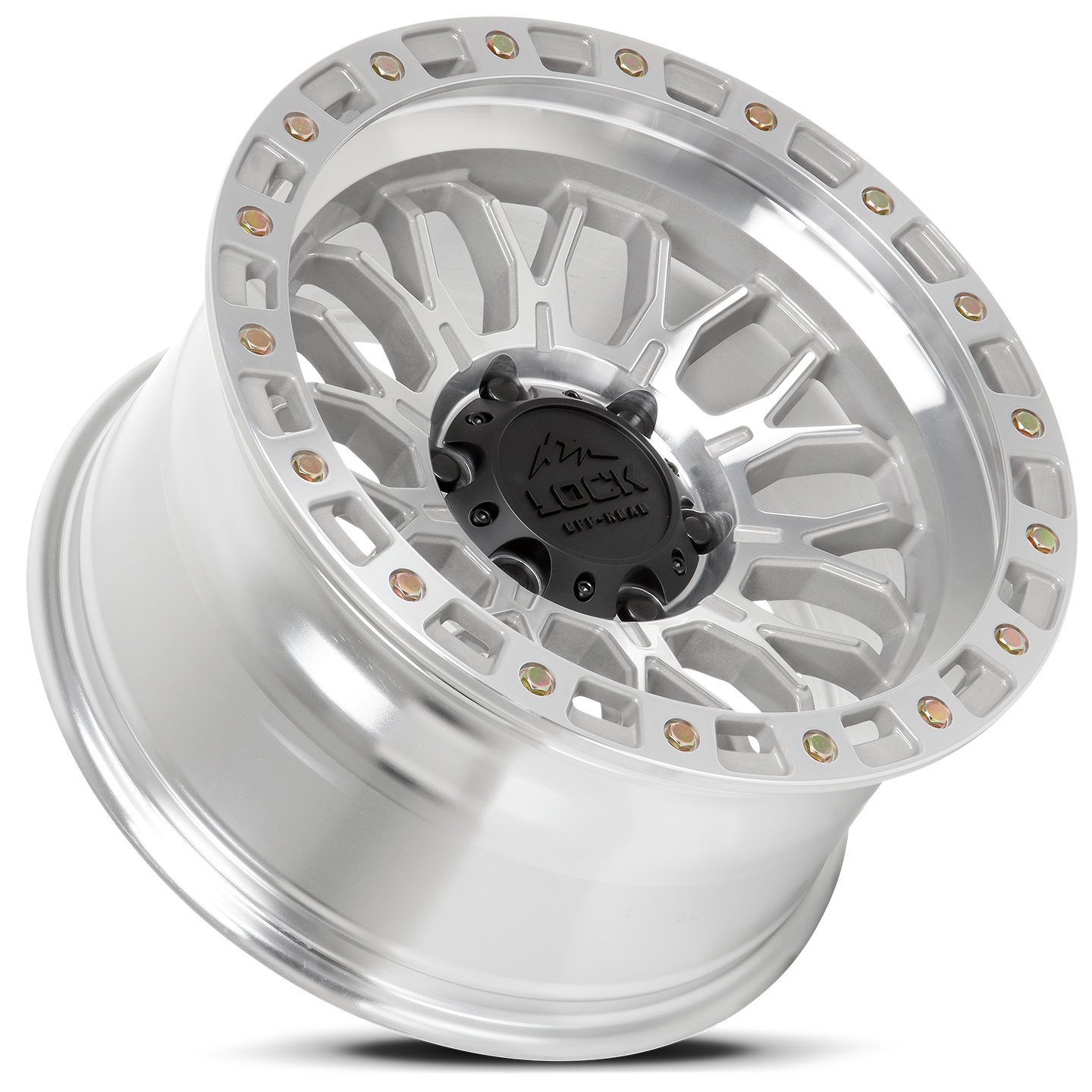 20x9 lock off-road combat machined clear coat wheel 6x5.5 bolt pattern 0mm offset