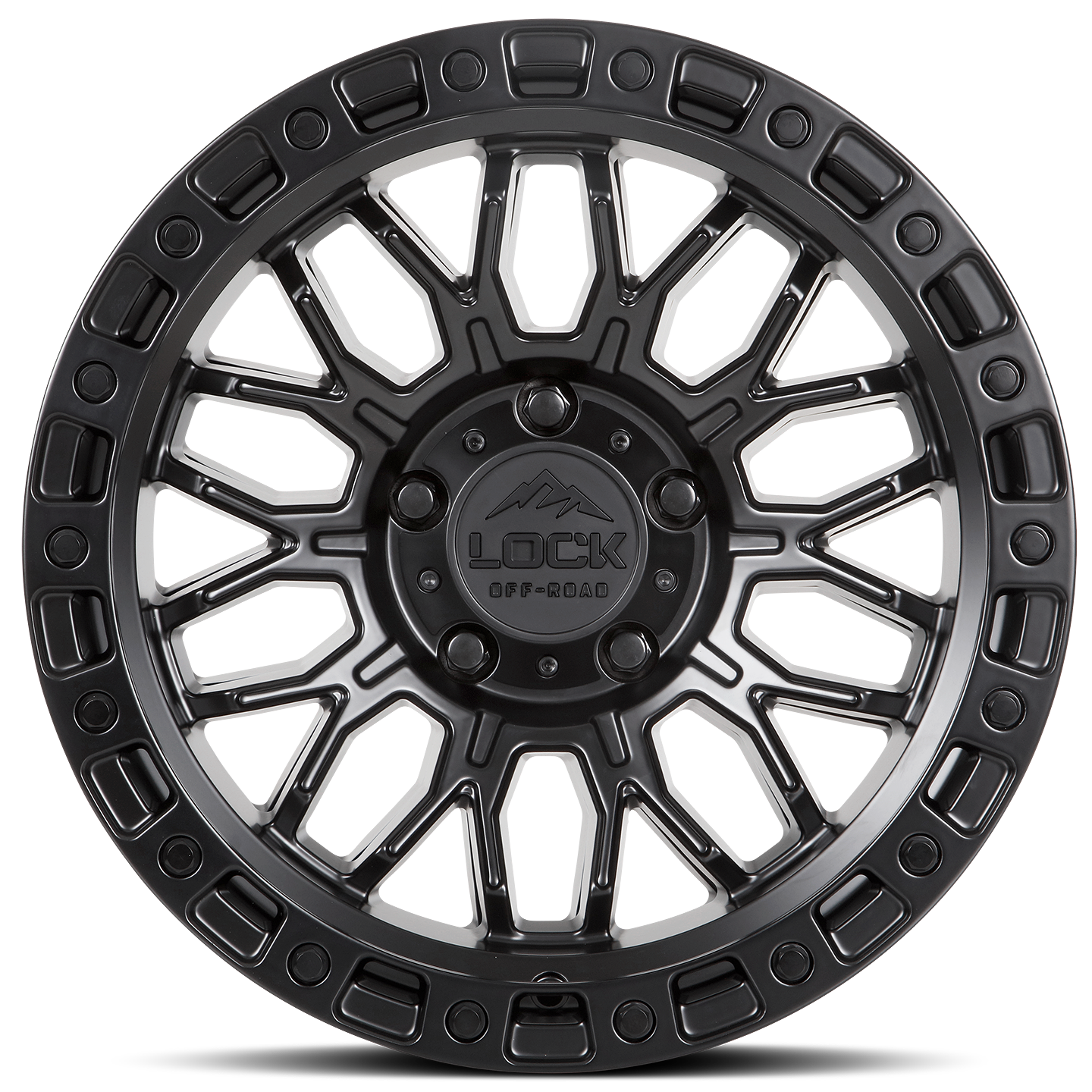 17x9 lock off-road combat matte black w matte black ring wheel 6x5.5 bolt pattern 1mm offset
