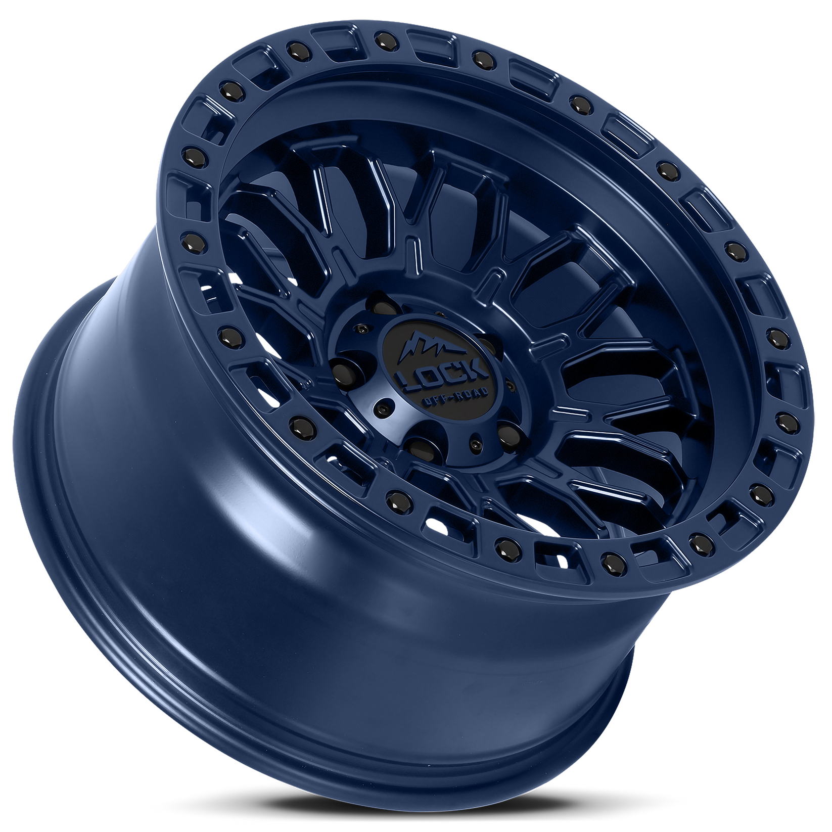17x9 lock off-road combat matte blue wheel 6x5.5 bolt pattern 1mm offset