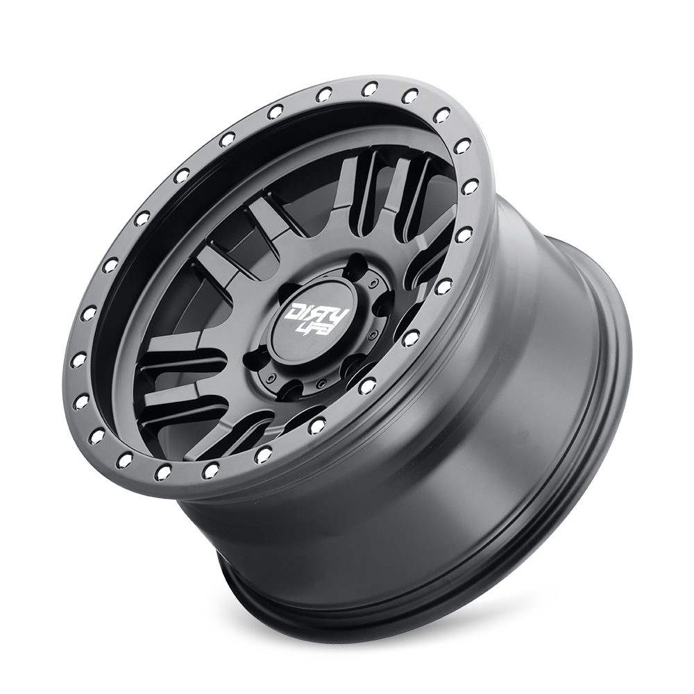 17x9 dirty life canyon pro satin black wheel 6x5.5 bolt pattern 0mm offset