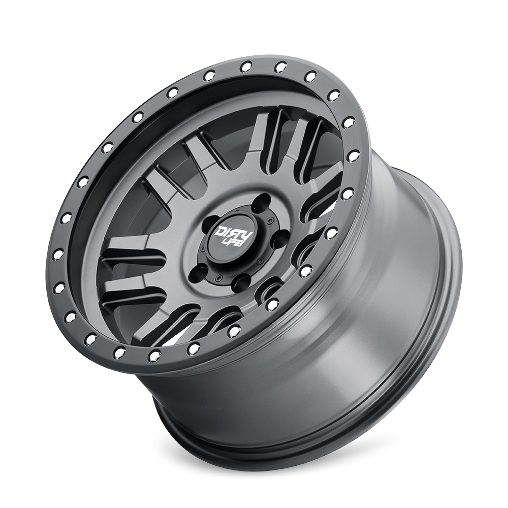17x9 dirty life canyon pro satin graphite wheel 6x5.5 bolt pattern 0mm offset