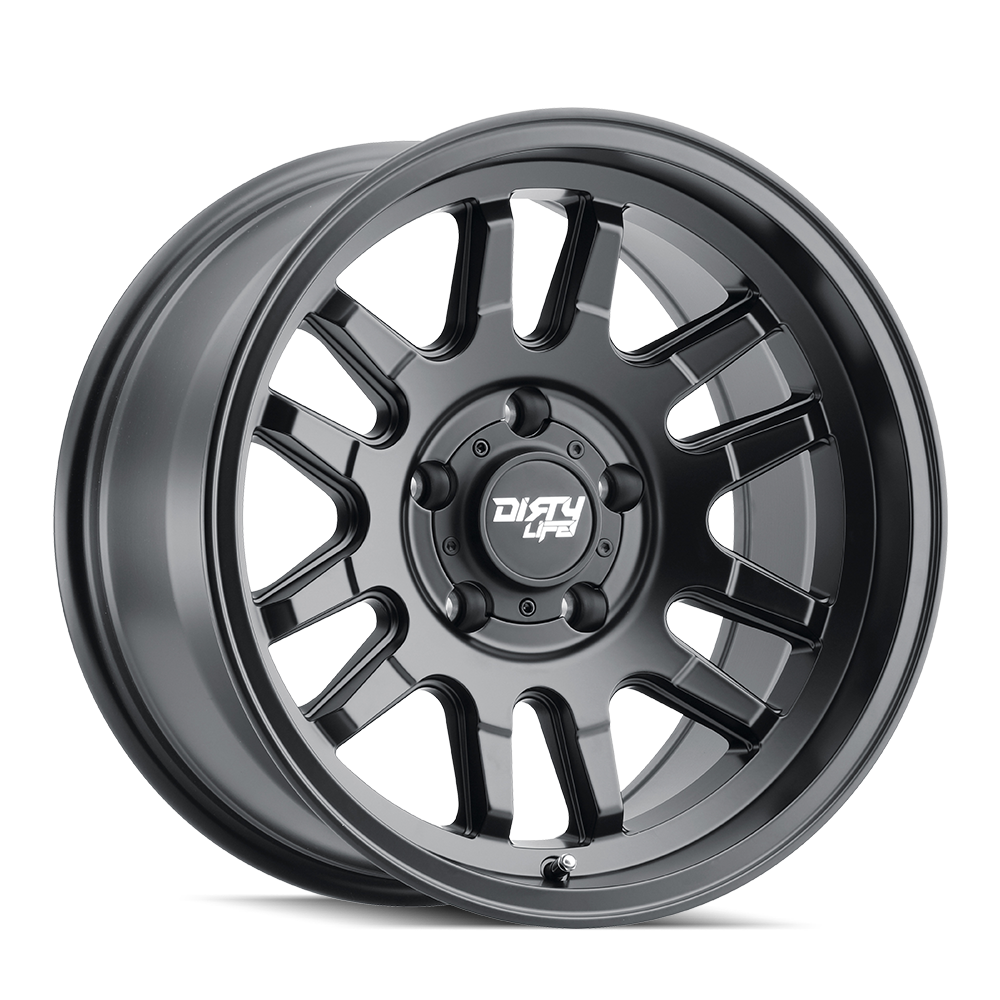 17x9 dirty life canyon matte black wheel 6x5.5 bolt pattern 12mm offset
