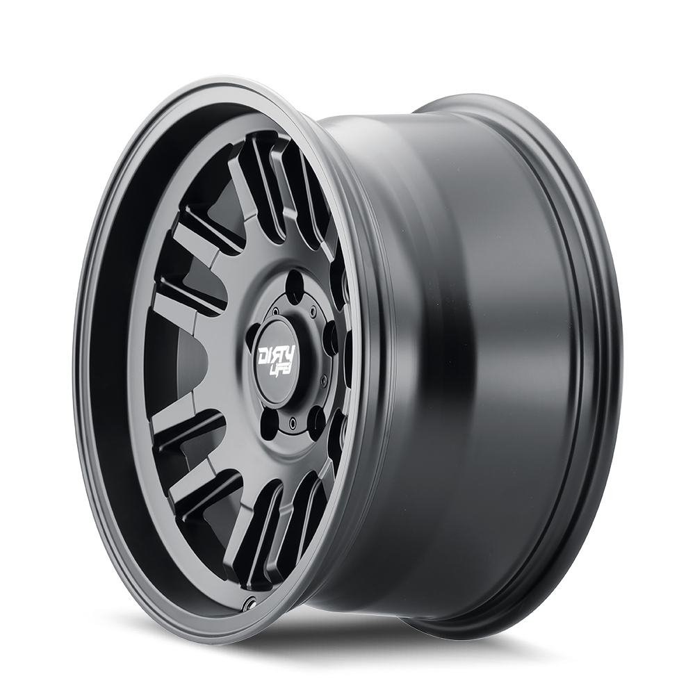 17x9 dirty life canyon matte black wheel 6x5.5 bolt pattern 12mm offset