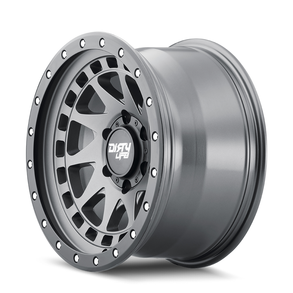 17x9 dirty life enigma pro satin graphite wheel 6x5.5 bolt pattern 12mm offset