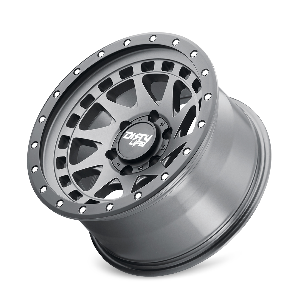 17x9 dirty life enigma pro satin graphite wheel 6x5.5 bolt pattern 12mm offset