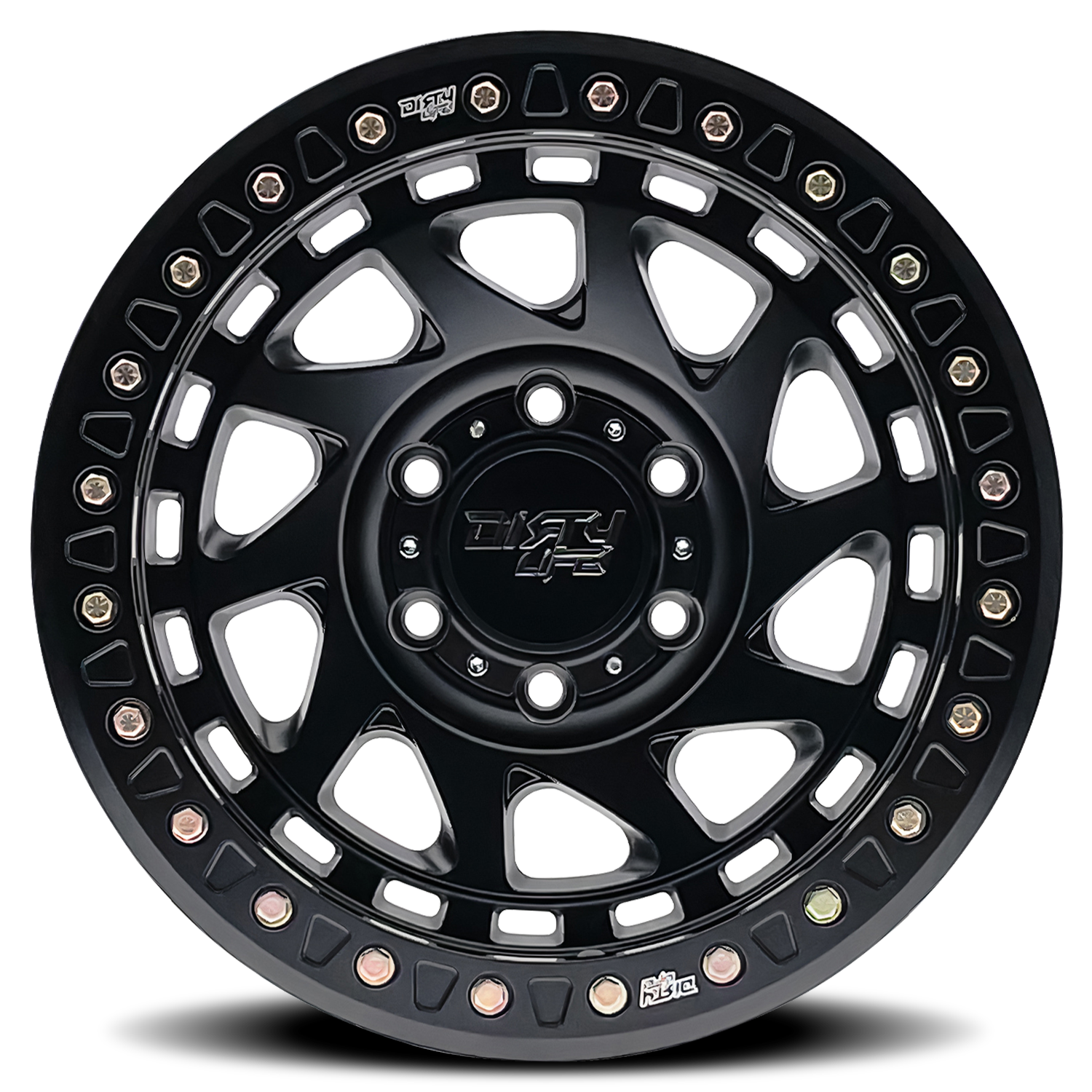 17x9 dirty life enigma race matte black wheel 6x5.5 bolt pattern 38mm offset