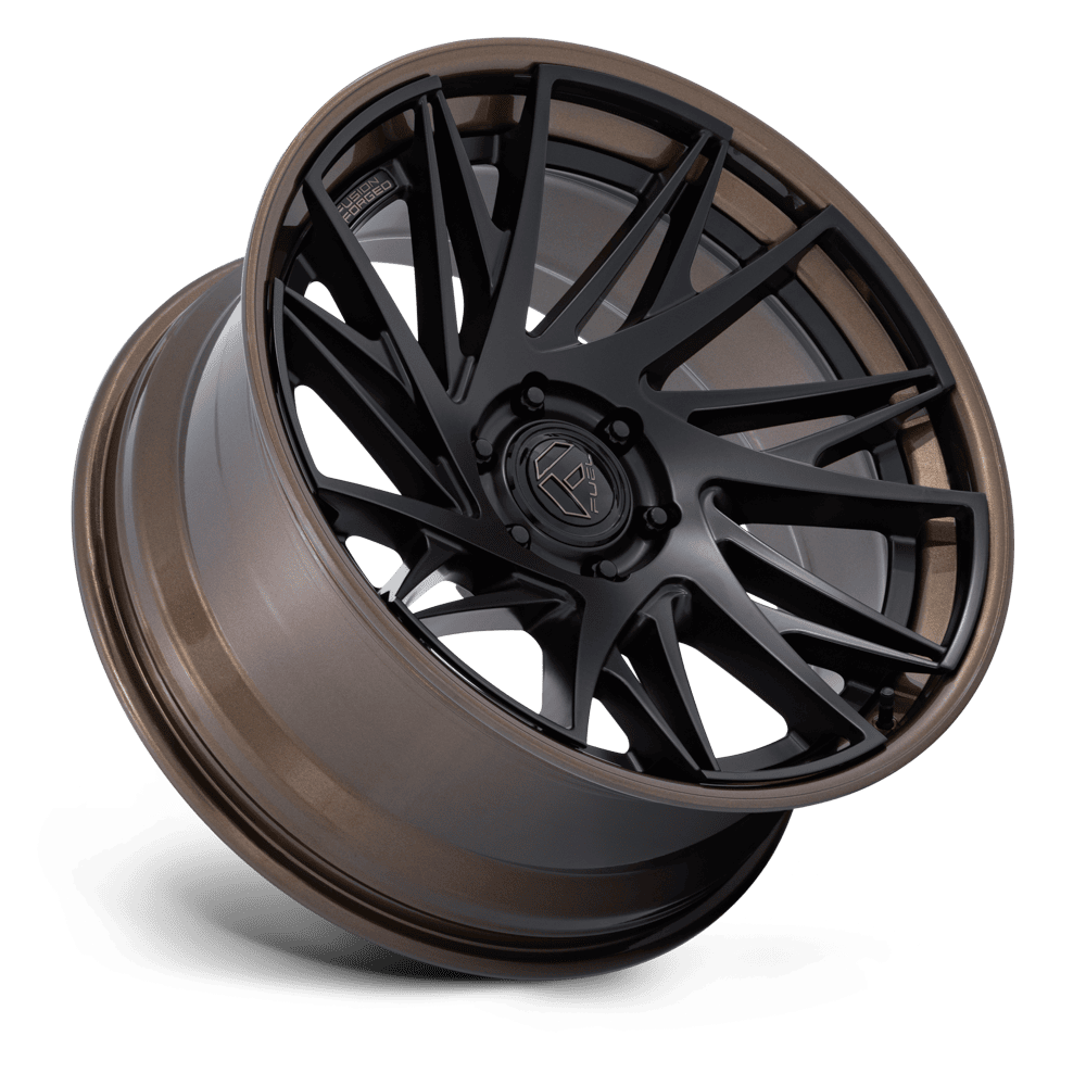 20x10 Fuel Off-Road FC405 Dynamo Matte Black W/G-Bronze Lip Hybrid Forged Wheel 6x5.5 Bolt Pattern -18mm Offset