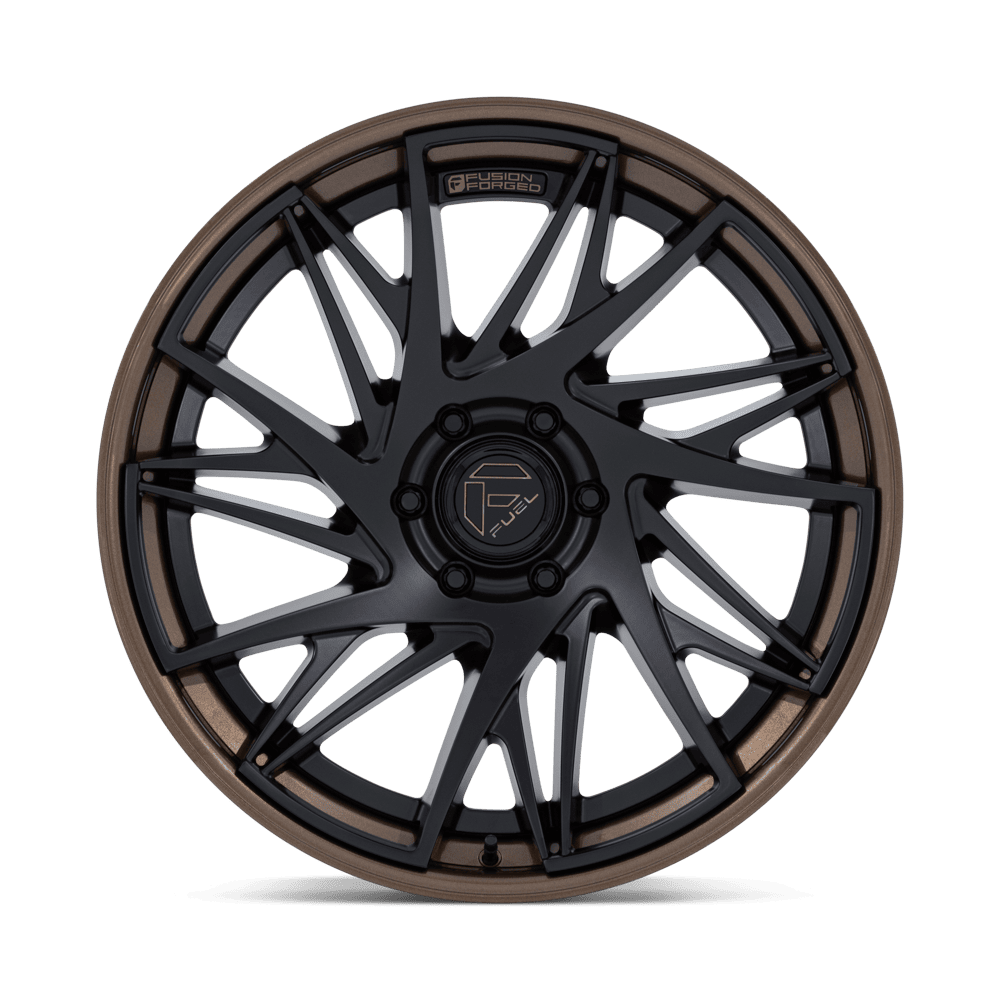 20x10 Fuel Off-Road FC405 Dynamo Matte Black W/G-Bronze Lip Hybrid Forged Wheel 6x5.5 Bolt Pattern -18mm Offset