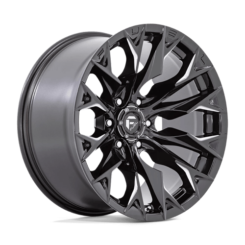 20x10 fuel off-road d803 flame gloss black milled wheel 6x5.5 bolt pattern 18mm offset