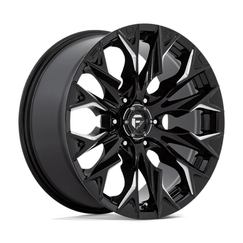 20x9 fuel off-road d803 flame gloss black milled wheel 6x5.5 bolt pattern 20mm offset