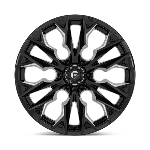 22x10 fuel off-road d803 flame gloss black milled wheel 6x5.5 bolt pattern 18mm offset
