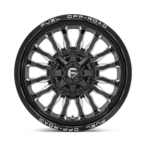 20x9 fuel off-road d795 arc gloss black milled wheel 6x5.5 bolt pattern 1mm offset