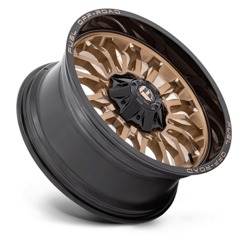 20x9 fuel off-road d797 arc platinum bronze w black lip wheel 6x5.5 bolt pattern 1mm offset