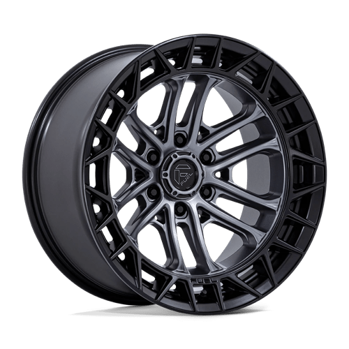 17x9 fuel off-road fc874 celsius matte gunmetal w m blk lip wheel 6x5.5 bolt pattern 12mm offset