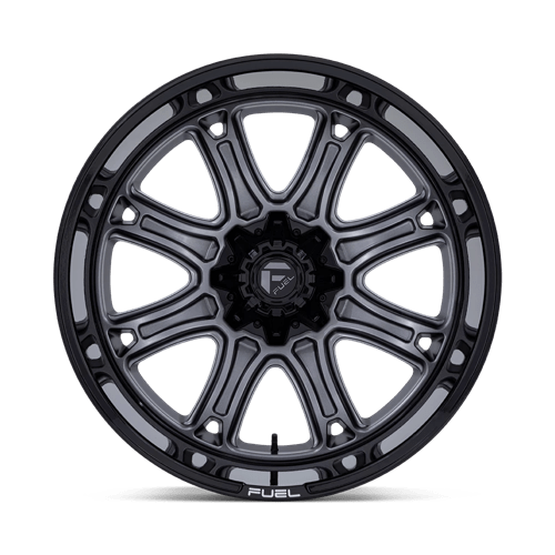 20x9 fuel off-road fc853 darkstar matte gunmetal w black lip wheel 6x5.5 bolt pattern 1mm offset