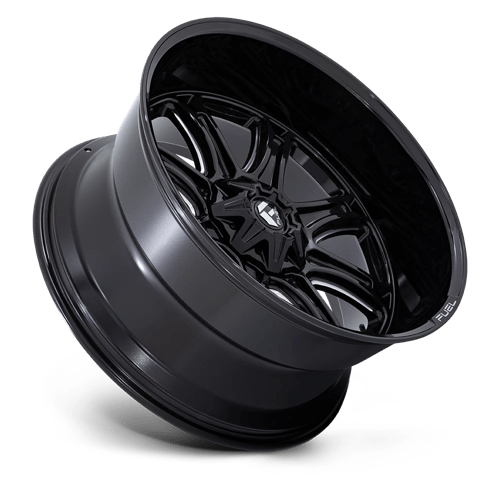 22x9 fuel off-road fc853 darkstar gloss black milled wheel 6x5.5 bolt pattern 1mm offset