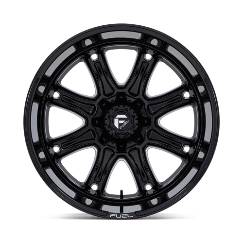 20x9 fuel off-road fc853 darkstar gloss black milled wheel 6x5.5 bolt pattern 1mm offset