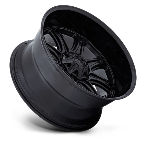 20x10 fuel off-road fc853 darkstar matte black w gloss black lip wheel 6x5.5 bolt pattern 18mm offset