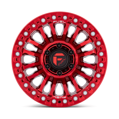 17x9 fuel off-road fc125 rincon candy red beadlock wheel 6x5.5 bolt pattern 38mm offset
