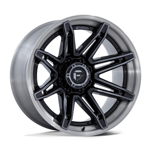 20x10 fuel off-road fc401 brawl gloss black brushed dark tint wheel 6x5.5 bolt pattern 18mm offset