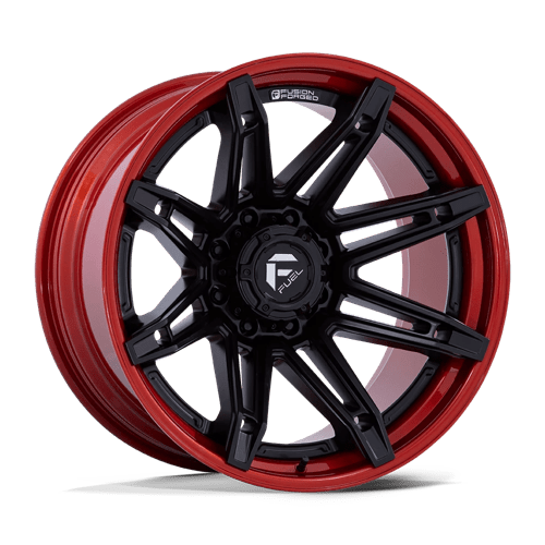 20x10 fuel off-road fc401 brawl matte black w candy red lip wheel 6x5.5 bolt pattern 18mm offset