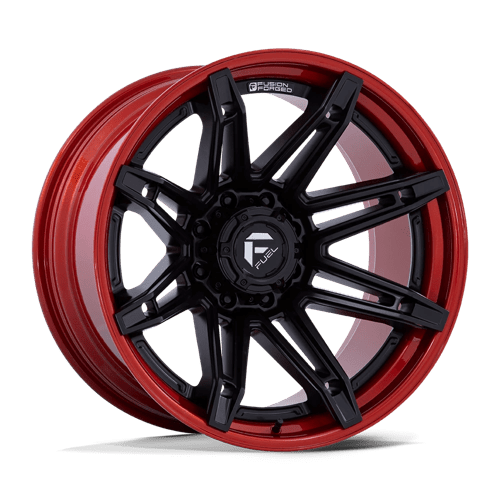 22x12 fuel off-road fc401 brawl matte black w candy red lip wheel 6x5.5 bolt pattern 44mm offset